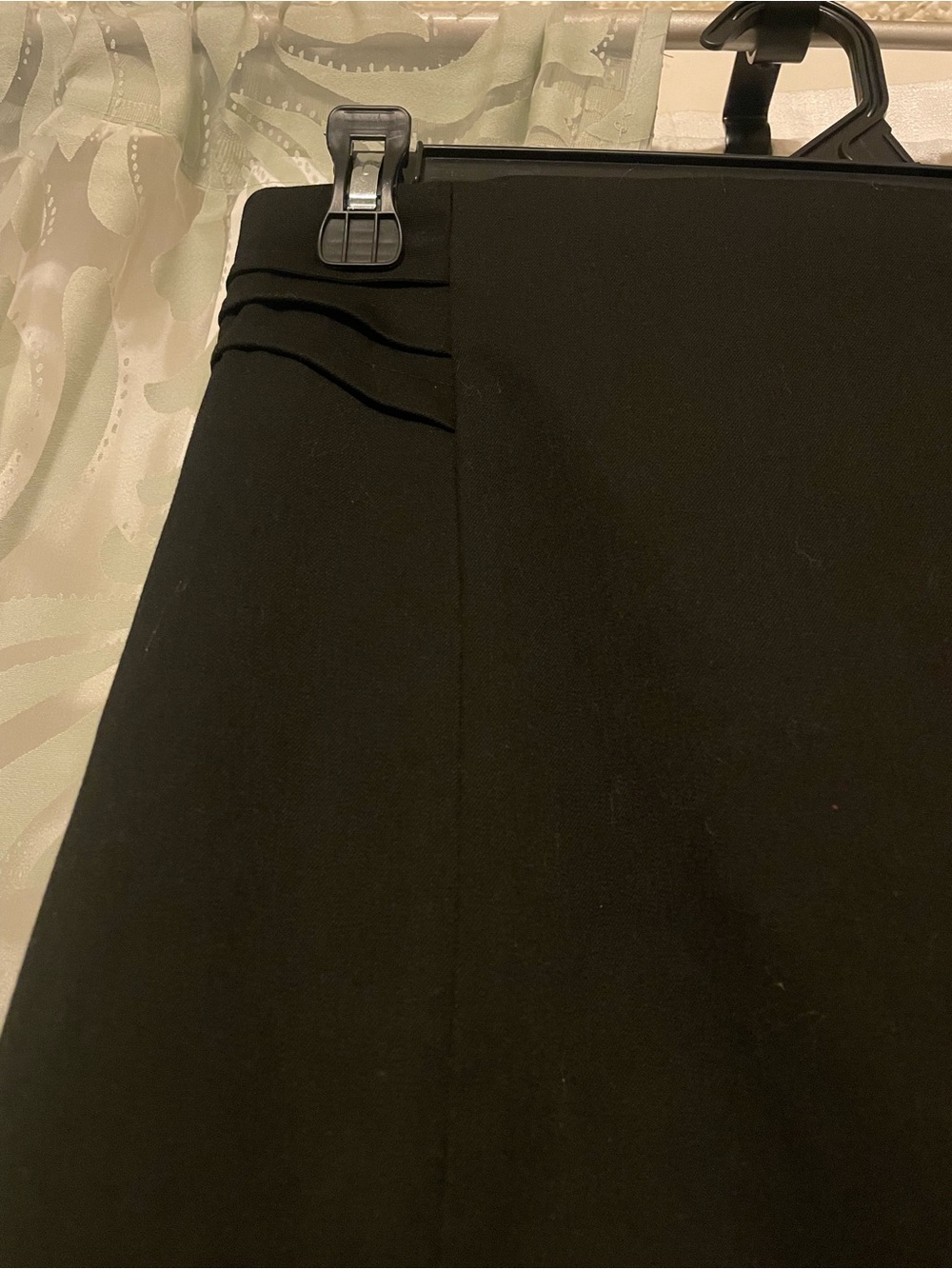 Express Black Pencil Skirt with Waist Pleat Detail - Picture 2 of 5